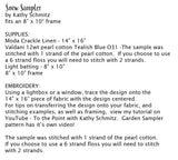 Snow Sampler digital pattern