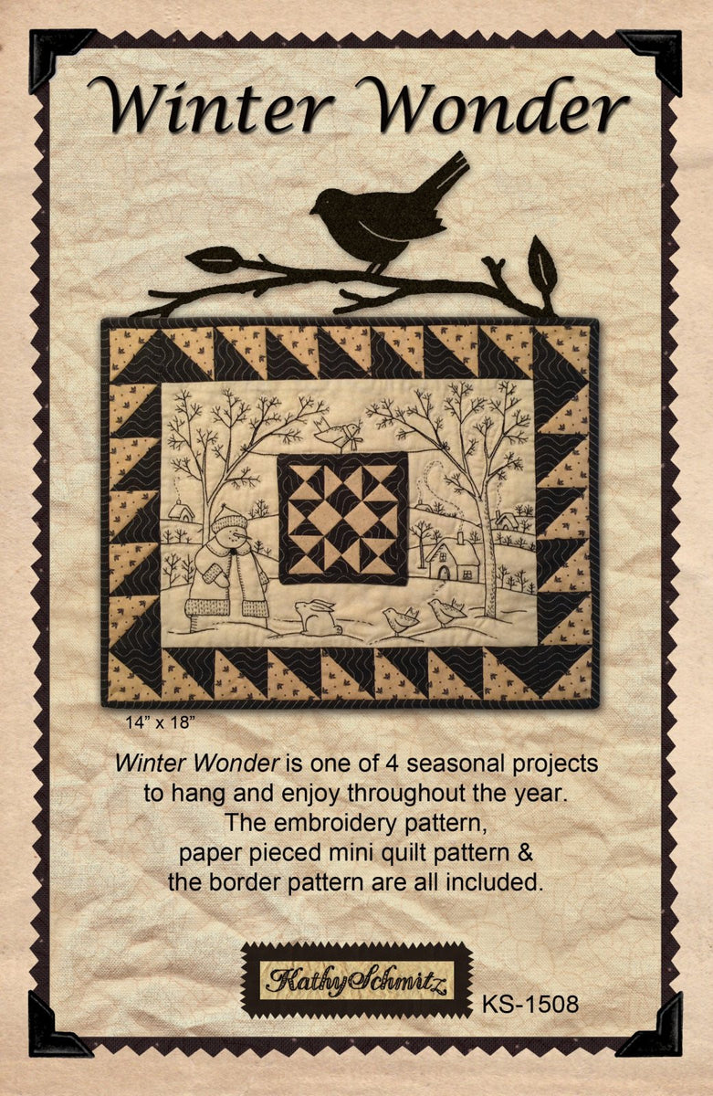 Snowbound Winter Ribbon Fawn, by Kathy Schmitz # 7025-15 – The Olde World  Quilt Shoppe