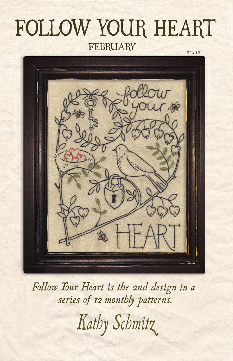 Follow Your Heart - February PDF DOWNLOAD PATTERN