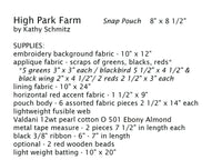 High Park Farm - snap pouch